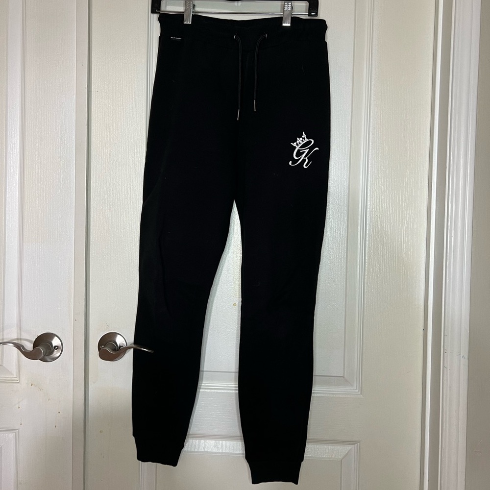 Gym King Size 10 Black Embroidered Logo Joggers
